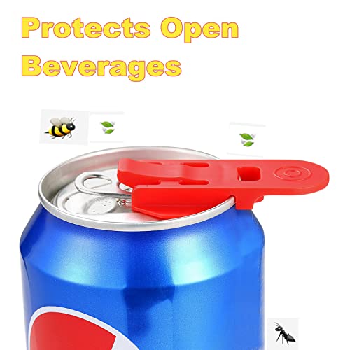 Manual Easy Can Opener, 6 Pack Colorful Soda Beer Can Opener & Beverage Can Cover Protector, Premium Plastic Shields Can Openers For Pop, Coke, Beer, Soda, Drink Aluminum Beverage #TOP2