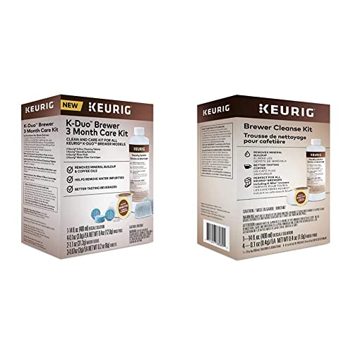 Keurig K-Duo Brewer Maintenance Kit + Descaling Solution and Rinse Pods