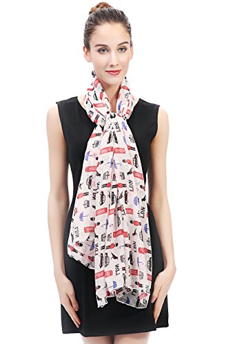 Lina & Lily UK London City Souvenir Women's Large Scarf Shawl Wrap3