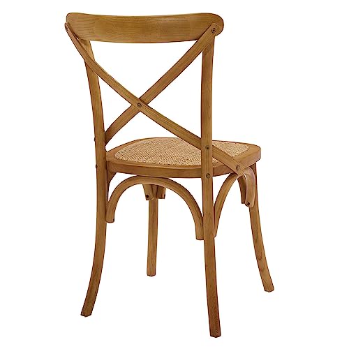 Modway Gear Rustic Modern Farmhouse Elm Wood Rattan Dining Chair In Walnut #TOP2