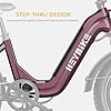 Heybike Ranger S Electric Bike for Adults, Foldable 1400W Peak Motor Ebike, 20" x 4.0" Fat Tire Step-Thru Electric Bicycle, 48V 14.4AH Removable Battery Commuter E Bike, 7-Speed Hydraulic Fork #5