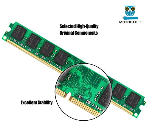 Image of 8GB Kit (2GBX4) DDR2 800 Udimm RAM, Motoeagle PC2 6400 6400U 1.8V CL6 240 Pin Non-ECC Unbuffered Desktop Memory Modules