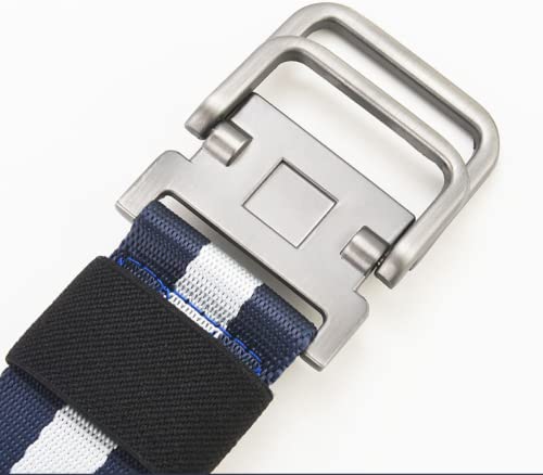 Double Buckle Canvas Belt Men Military Training Belts Fashion Outdoor Metal Buckle Waistband3
