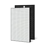 Replacement Pleated Active Carbon Filter FZ-A50HFE, Compatible For Sharp Air Purifier KC-A50E KC850E, Captures Airborne Dust And Fine Debris(2pcs)