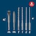 Bosch HCST006 6 pc. SDS-Plus® Bulldog™ Rotary Hammer Bit Set