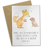 Mr. & Mrs. Panda Klappkarte Danke Hundesitter - Geschenk, vatertagskarte, Freundschaft, Aufmerksamkeit, Einzigartig, weihnachtskarten, einladungskarten, Hund, babykarte, Dankeschön, Zuneigung, sagen