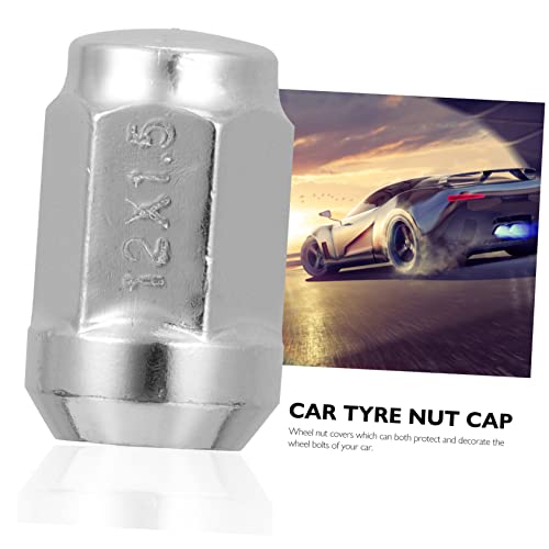TEHAUX 10 Pçs Porca Ferramenta De Roda De Carro Tampas De Porca De Aço Inoxidável Tampas De Porca De