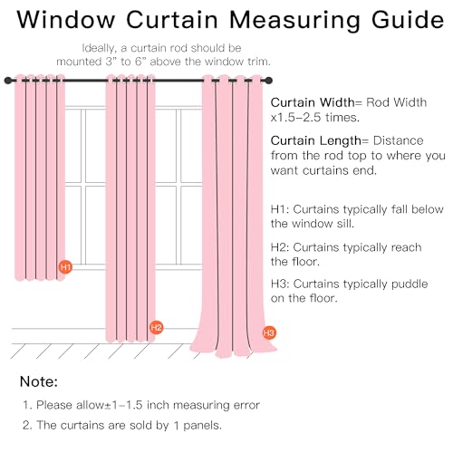 XiDi White Curtains for Girls Bedroom, 1 Panel by XiDi - Image 8