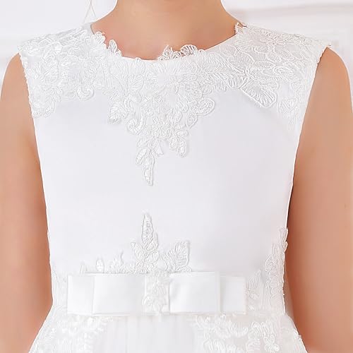 Lace First Communion Dress for Girls Embroidered Tulle Primera Comunion Vestidos3