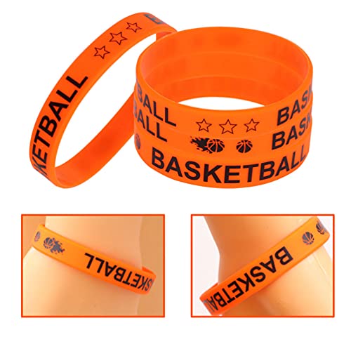 Yardwe 50Pcs Basquete Pulseira de Silicone Pulseiras Pulseira De Basquete Asketball Favores Do Parti