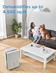 Midea 4,500 Sq. Ft. Energy Star Certified Dehumidifier for Basement With Reusable Air Filter WiFi Enabled 50 Pint 2025 DOE - Ideal For Basements, Large & Medium Sized Rooms, Bathrooms