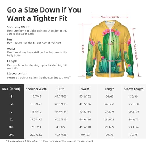 UPF 50+ Sun Protection Hoodie Long Sleeve Funny Cactus Sun Shirt Rash Guard Fishing Shirts for Men2