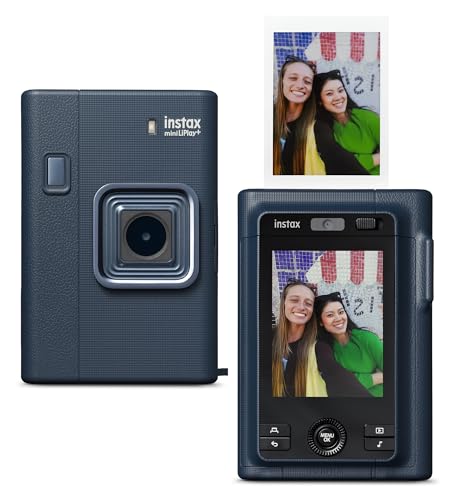 FUJIFILM instax mini LiPlay+ Hybrid Instant Camera - Midnight Blue