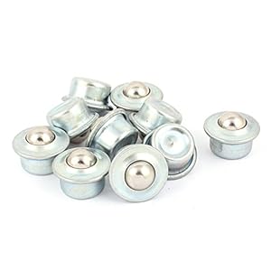 CHULKJFX Kugelrollen Aufnahmestehlager, 15mm, 10 Stück