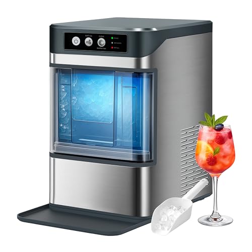 ITOMA Nugget LCE Ice Maker, Pellet Chewing Ice Maker, Self-Cleaning, Click-to-Run, Home/Kitchen/Office/Bar Party