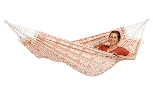 AMAZONAS XXL Hängematte Carioca Coral Jacquard Liegefläche 250 x 175 cm...