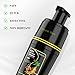 KAISASA Black Hair Dye Shampoo 3 in 1, Hair Color Shampoo for Cover Grey Hair, Natural with Herbal Ingredient for Men and Women (Black)
