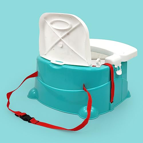 Image of NHR Foldable 4 in 1 Baby Feeding Chair, Baby High Chair, Car Seat with 3 Level Table Adjustment (Sea Green)