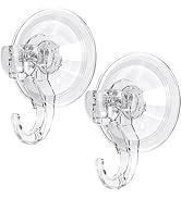 Amazon | Giitoo 強力吸盤フック 浴室フック PET 透明 真空超強力吸着