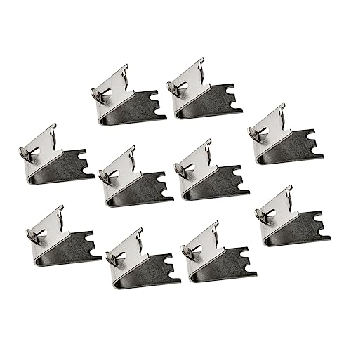 LOLIPPYY 10 piezas Soportes para Estantes de Congelador Inoxidable Clips Resistentes y Seguros para Frigorífico Instalación Fácil y Multifuncional para Organizadores de Nevera