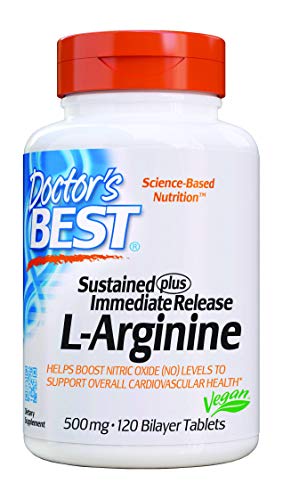 Doctors-Best-Sustained-Plus-Immediate-Release-L-Arginine-Non-GMO-Vegan-Gluten-Soy-Free-500-mg-Tablet-120-Count