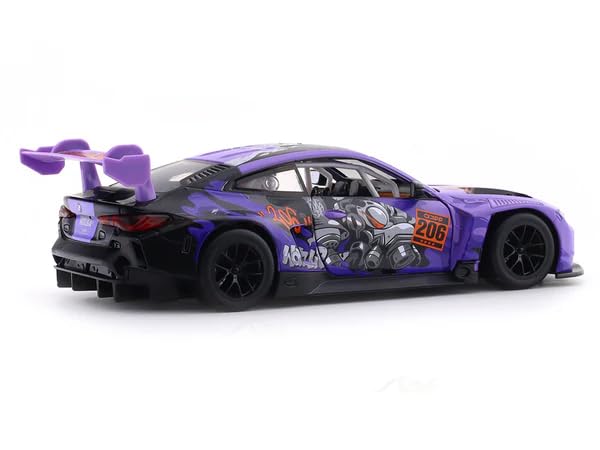 Image of MSZ BMW M4 GT3 1:24 Scale Licensed diecast Scale Model car (Purple)