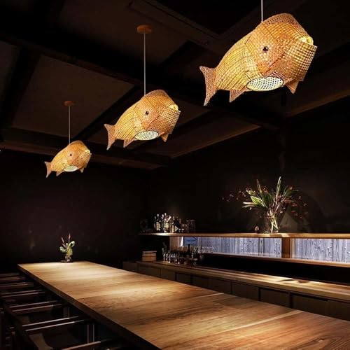 Fish-shaped lantern suspendue pour ambiance de chalet côtier