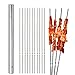 20pcs Spiedini Acciaio Inox,Spiedini per Barbecue,Spiedini di Carne, Spiedini Acciaio Inox,Spiedini per Grigliate Riutilizzabili, Spiedini Kabab, con Tubo di Stoccaggio Portatile -40 CM