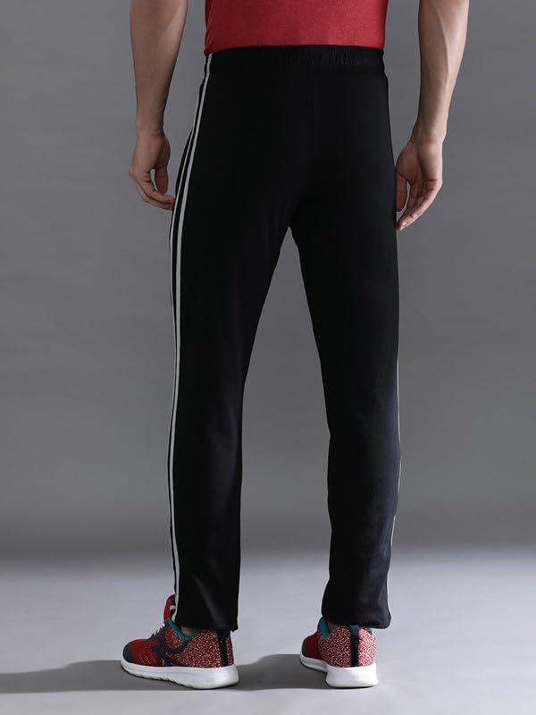 Image of CROCODILE Men Solid Slim Fit Track Pant | Single Jersey Fabric | Drawstring Waist | 3 Pockets