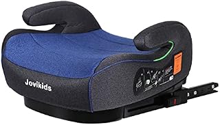 Jovikids I-Size Booster Seat for Car with ISOFIX, 125-150cm (Group 2/3, 3-12 Years), Portable Booster Seat for Kids, Comfortable, Compact, Convenient for Everyday Use, Great for Travel, ECE R129, Blue