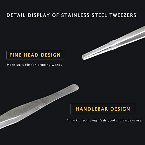 Cucudy 5 pçs/set Aquarium Maintenance Tools Pinças de plantas aquáticas Scissor Spatula Tool Set Fer