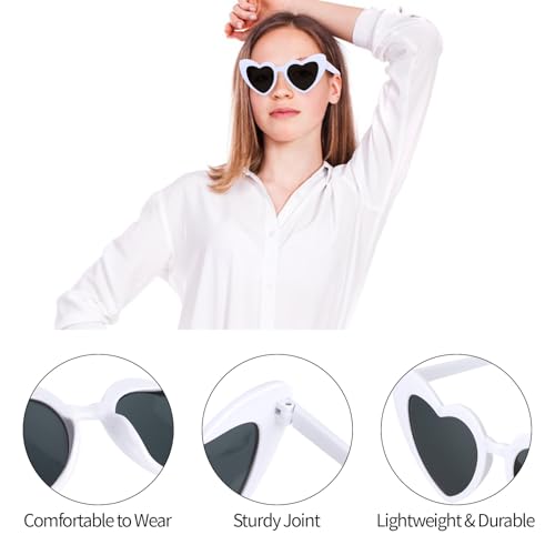 10 PCS Heart Sunglasses Bachelorette Sunglasses for Women Bachelorette Party Accessories Brides and Bridesmaids Gift2