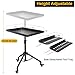 Rolling Tool Tray Cart, Mobile Work Table Tool Tray with 2 Tool Holder Metal Tattoo Tray Height Adjustable, Tool Table Rolling Utility Cart, Tray Cart Tool Storage for Salon Garage Bike Work Shop