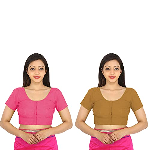 Image of Namita Women's Rubia Cotton Solid Half Sleeve Blouse