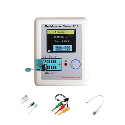 lcrメーター LCR-TC1 lcr テスター 1.8インチカラフルディスプレイ多機能TFTバックライトトランジスターテスターダイオード三極管コンデンサー抵抗トランジスター lcr メーター lcr測定器