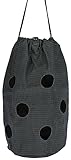 Kerbl HayBag Small, Heusack, Heunetz, 12 Löcher, grau, Baumwolle, 37 cm, 85 l, zum Aufhängen, einfach zu befüllen und reinigen