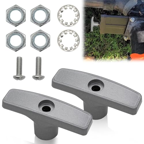 Image of 2 Pack RV Waste Valve Handle Replacement set for Waste Valve Extension Rod, Camper Sewer Tank Dump Release Valve RV Parts Tank Hose Handle with 4 Nuts 2 Screws 2 Gasket