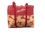 TASCHE ESTERNE: Praticità garantita grazie alle tasche esterne con fantasia floreale, ideali per riporre oggetti di uso frequente.