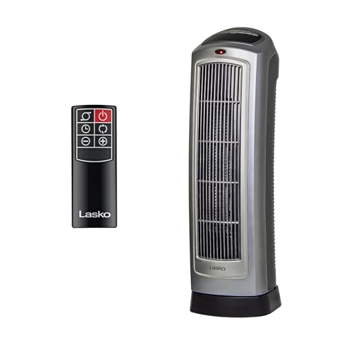 Lasko Oscillating Digital Ceramic Tower Heater for Home with Adjustable