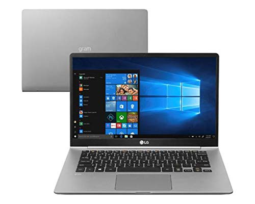 Notebook LG Gram, Intel Core i5-8250U, 8GB RAM, 256GB SSD, Tela Full HD 14', Windows 10 - 14Z980-G.BH51P1 - Cinza