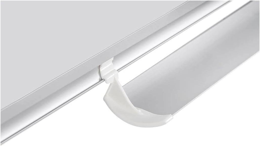 MasterVision Magnetic Dry Erase 12 Month Yearly White Board Planner, Wall Mounting, Sliding Marker Tray, 36" x 48", Aluminum Frame (GA05106830), 3' x 4'