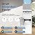 ICEVOKE 3-in-1 Top-Loading Water Dispenser with Ice Maker, Hot and Cold Water Cooler for 3 or 5 Gallon Bottle, Includes Child Safety Lock & Nightlight, Water and Ice Dispenser for Home, Office, White