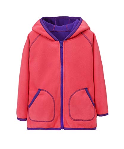 M2C Girls Super Soft Full-Zip Hoodie Fleece Jacket 4T Watermelon