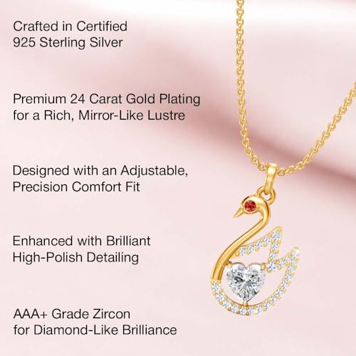 Image of Miss Highness 925 Pure Silver Pendant for Women & Girls | Daily Wear | Silver Jewellery With Authenticity Certificate | Gift for Girlfriend Wife | With Chain Pendant