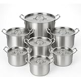 KITCHENES Juego de Ollas de Aluminio 14 Piezas | Set Ideal para Cocinas Familiares | Compatible con...