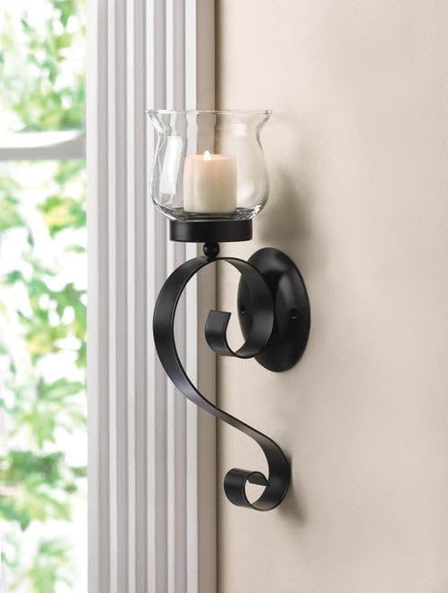 Generic Scrolling Candle Wall Sconce