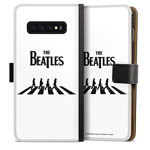 DeinDesign Etui Compatible avec Samsung Galaxy S10 Plus Etui Folio Etui magnetique The Beatles Abbey Road Musique - Les Beatles, Paul McCartney, John Lennon, RIngo Starr, George Harrison DeinDesign Etui Compatible avec Samsung Galaxy S10 Plus Etui Folio Etui magnetique The Beatles Abbey Road Musique