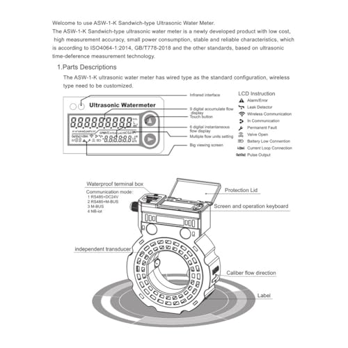 Débitmètre d'eau numérique IP68 précis et étanche - 5