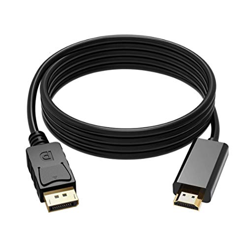DisplayPort to HDMI, Gold-Plated DP Display Port to HDMI Adapter (Male to Male) Compatible with Lenovo Dell HP Desktops and Laptops to Connect to HDMI Displays Adapter