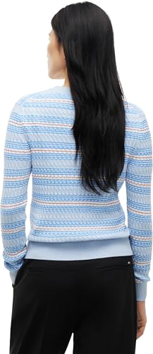 Tommy Hilfiger Damen Co Cable C-nk Ls Sweater Ww0ww44993 Pullover Sweater, Soho STP Sky Blue Ecru, XXS – Ansicht 2